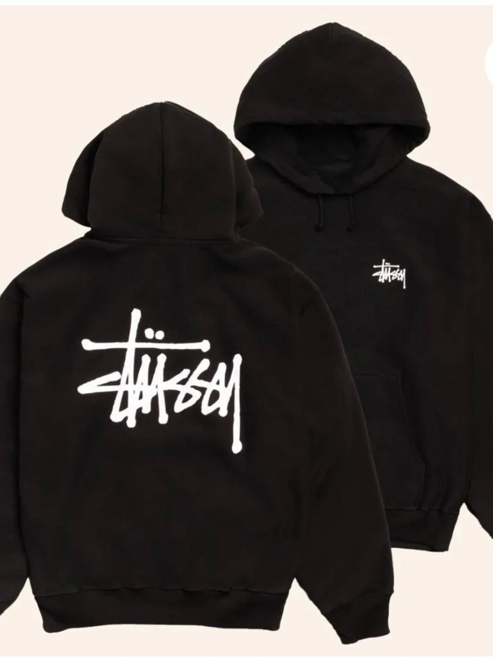 Stussy Black Hoodie NEW
